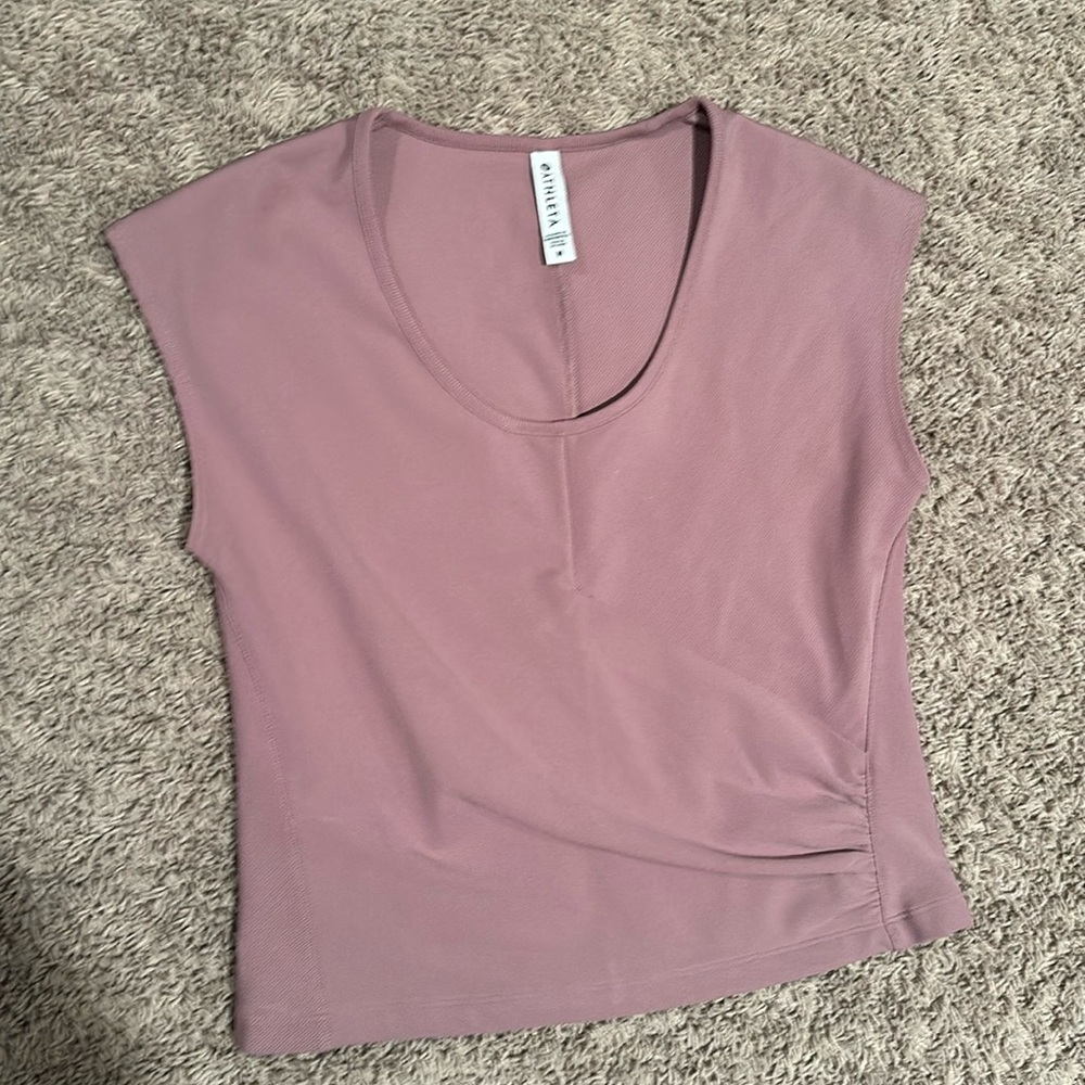 Athleta so wrap, ribbed sleeveless top size medium M maybe pink